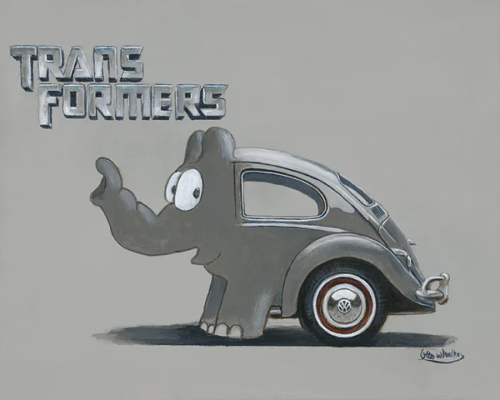 OTTO WAALKES: Transformers (Leinwanddruck)